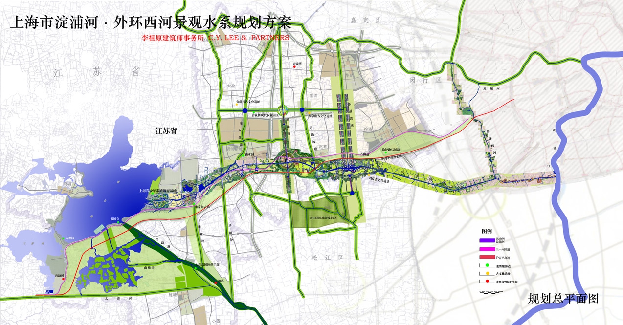 上海青浦淀浦河规划